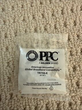 PPC TR75S-K Broadband Connector Kit – White Packaging